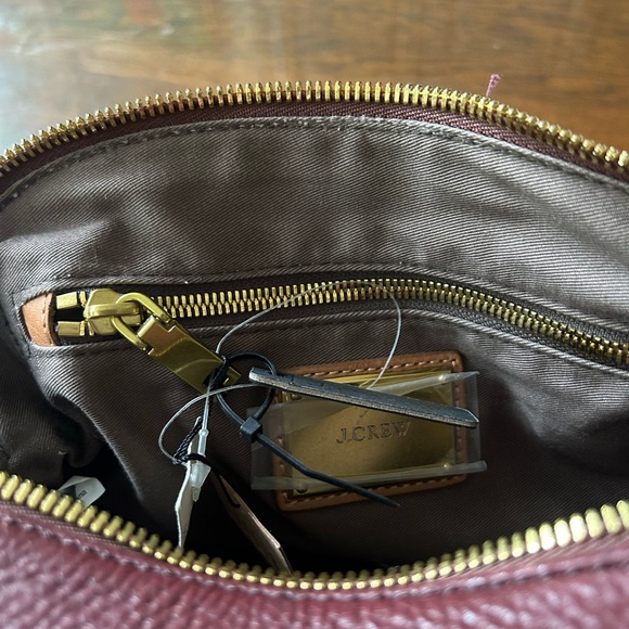 JCrew Crossbody Hobo Pebble Leather Bag - Picture 3 of 6